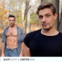 Carter Dane slowly gyrates his hips and fucks Alex Mecum’s tight ass while he rides his lap