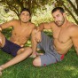 Hot naked muscle dudes Randy and Randy bareback ass fucking
