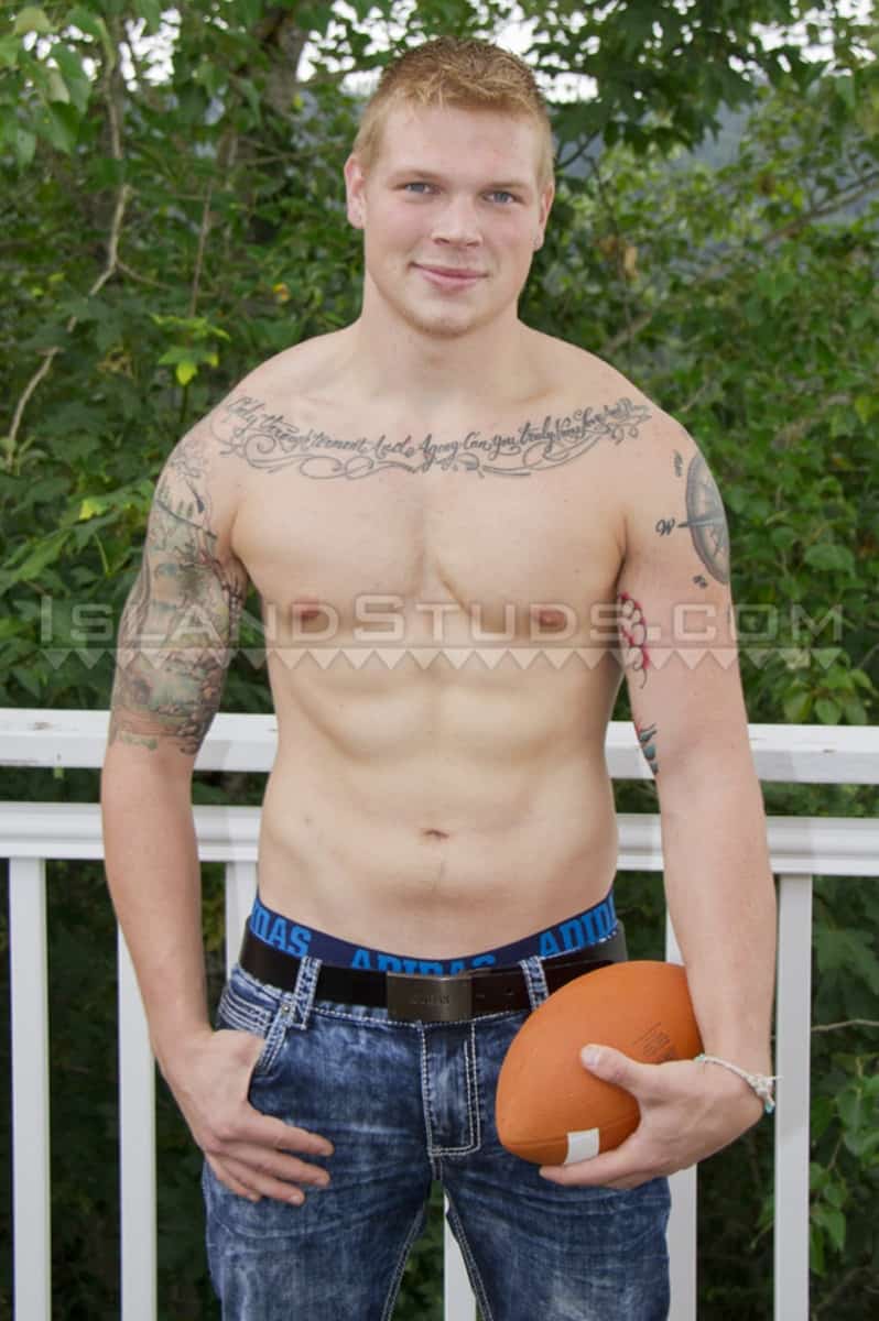 Cute 21 year old College Jock Parker is every students fantasy Football Player as he jerks his 9 inch cock