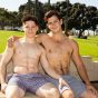 Hot young muscled dudes Sean Cody Archie and Riley big raw cock bareback ass fucking