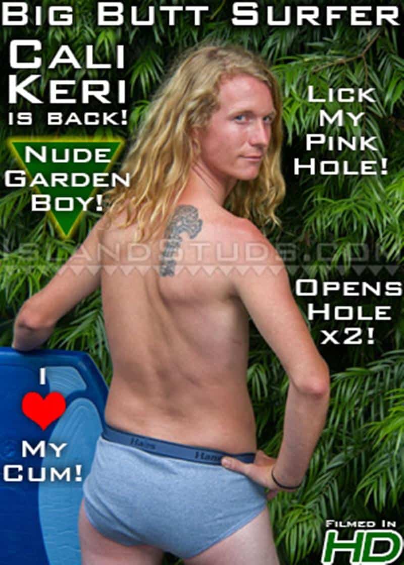 Hottie ginger American stud Keri wanks out a huge jizz load licking it up after at Island Studs 21 image gay porn - Hottie ginger American stud Keri wanks out a huge jizz load licking it up after at Island Studs