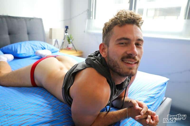 Bearded sexy young hunk Buzz Hardy in just sexy undies strokes out a huge cum load 5 image gay porn - Bearded sexy young hunk Buzz Hardy in just his sexy undies strokes out a huge cum load