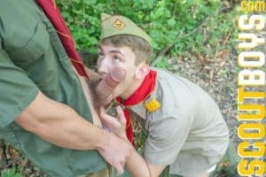 Scoutleader Greg McKeon’s huge dick raw fucking young scout cub Colton Fox’s bare hole